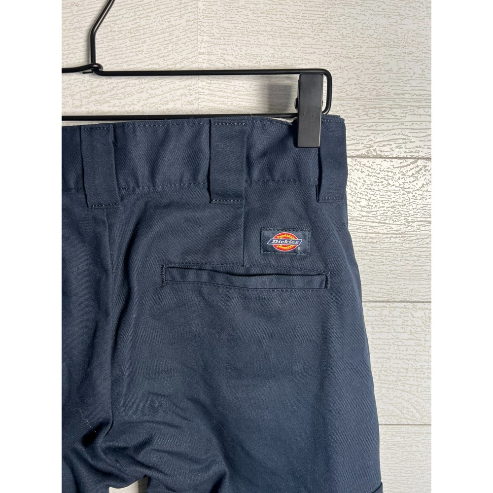 Dickies Mens 30x30 (30x29) Flex Regular Straight Cargo Pants Navy Blue Workwear